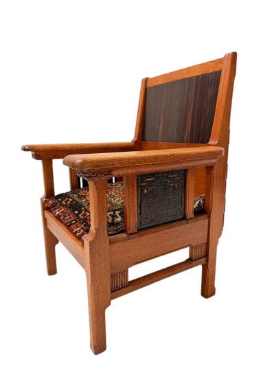 Arts & Crafts Art Nouveau Armchair by Carel Adolph Lion Cachet, 1900s